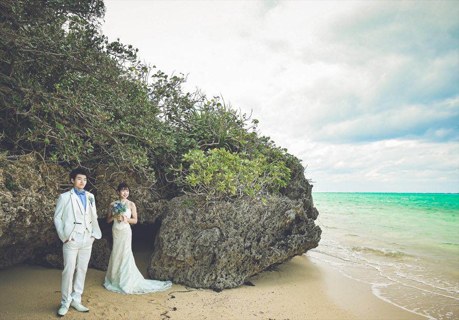 小浜島・沖縄　フォトウェディング・挙式前撮影・結婚写真　コーラルビーチ