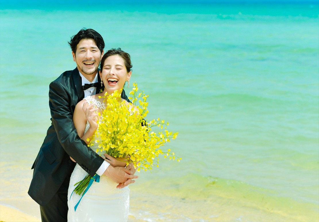 はいむるぶし・小浜島　フォトウェディング・挙式前撮影・結婚写真　ビーチ