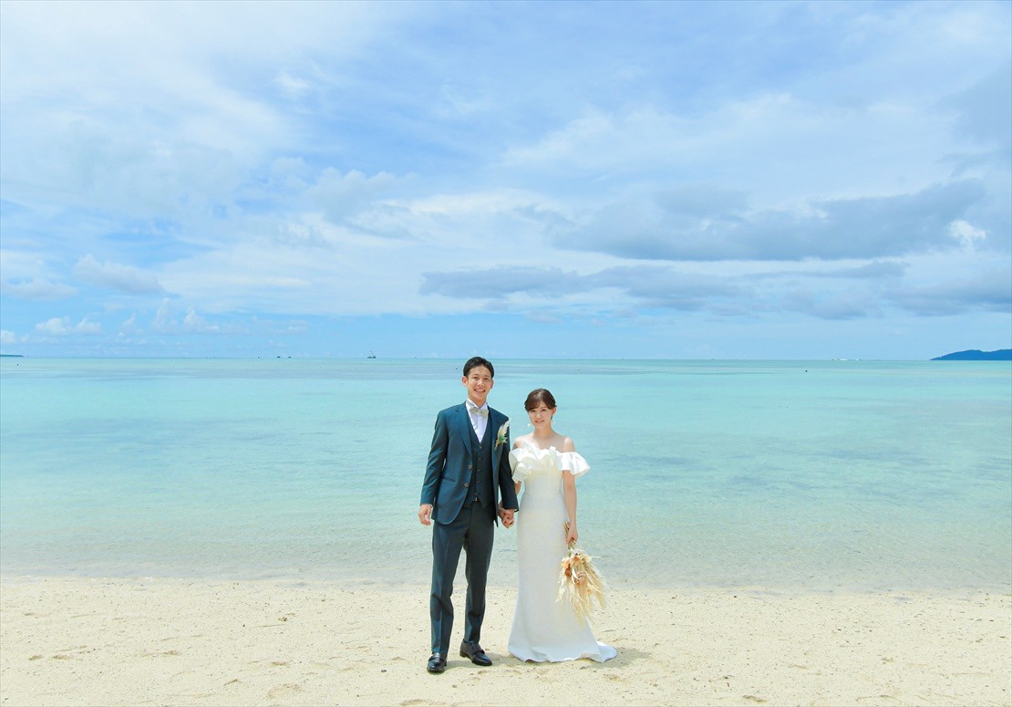竹富島フォトウェディング　竹富島コンドイビーチ