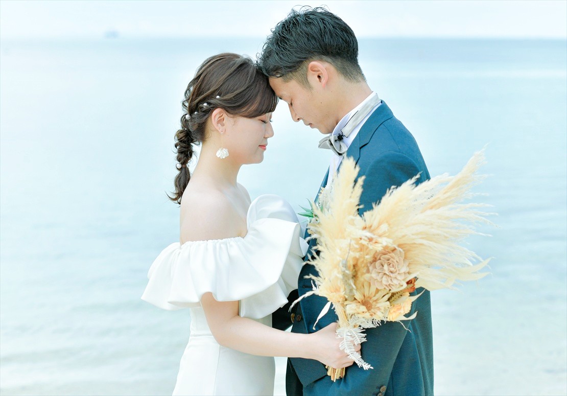 竹富島フォトウェディング　竹富島コンドイビーチ