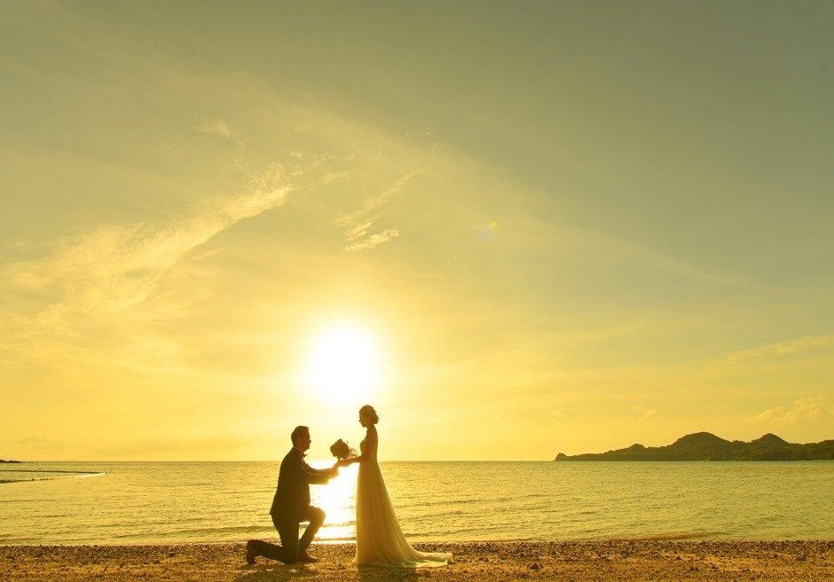 石垣島フォトウェディング　サンセット