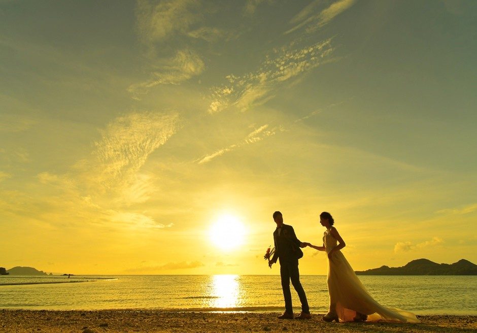 石垣島フォトウェディング　サンセット