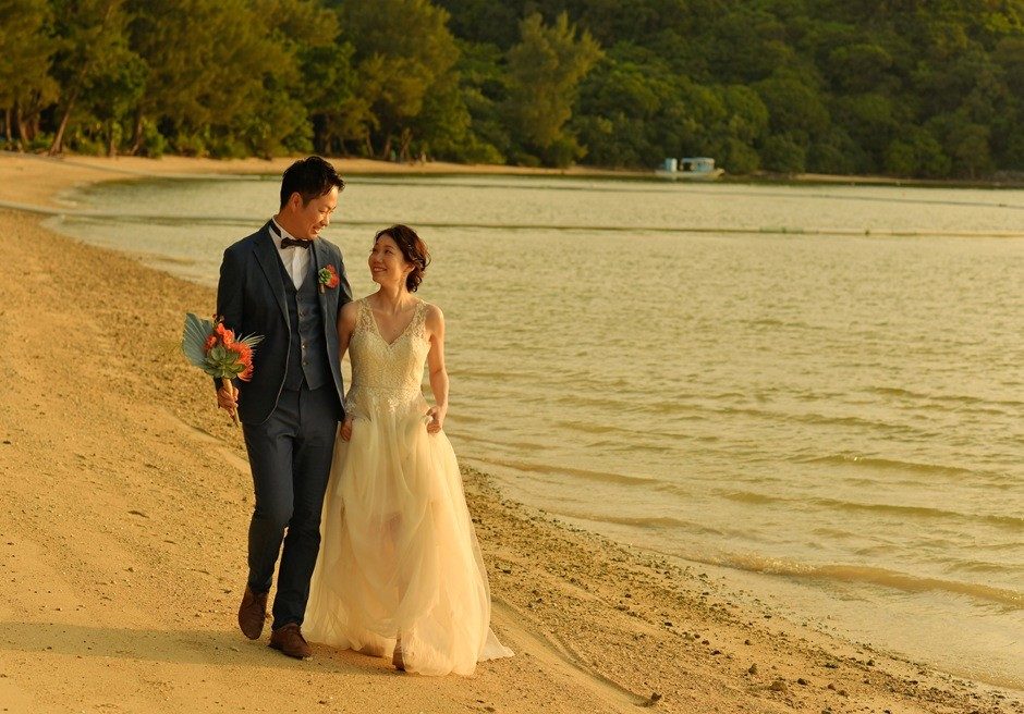 石垣島フォトウェディング　サンセット