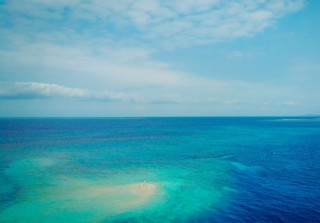 バラス島①ドローン撮影 西表島フォトウェディング バラス島①ドローン撮影