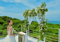 スカイ・テラス・アーチ装飾① シエスタ・プライベート・プールヴィラ石垣島フォトウェディング スカイ・テラス・アーチ装飾①
