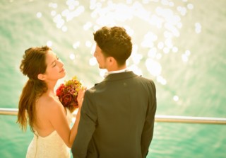 サンセット・クルージング船上➄ 石垣島フォトウェディング サンセット・クルージング船上➄