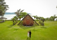 聖カビラ教会①ドローン撮影 石垣島フォトウェディング 聖カビラ教会① ドローン撮影