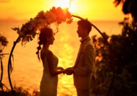 クリフ・ガーデン・アーチ装飾➄ サンセットコーブ石垣フォトウェディング クリフ・ガーデン・アーチ装飾➄