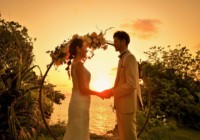 クリフ・ガーデン・アーチ装飾⑦ サンセットコーブ石垣フォトウェディング クリフ・ガーデン・アーチ装飾⑦