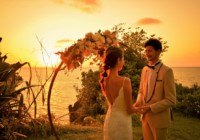 クリフ・ガーデン・アーチ装飾⑧ サンセットコーブ石垣フォトウェディング クリフ・ガーデン・アーチ装飾⑧