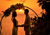 クリフ・ガーデン・アーチ装飾⑫ サンセットコーブ石垣フォトウェディング クリフ・ガーデン・アーチ装飾⑫