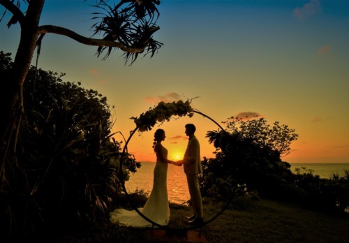 二人挙式⑦サンセット 石垣島フォトウェディング 二人挙式⑦サンセット